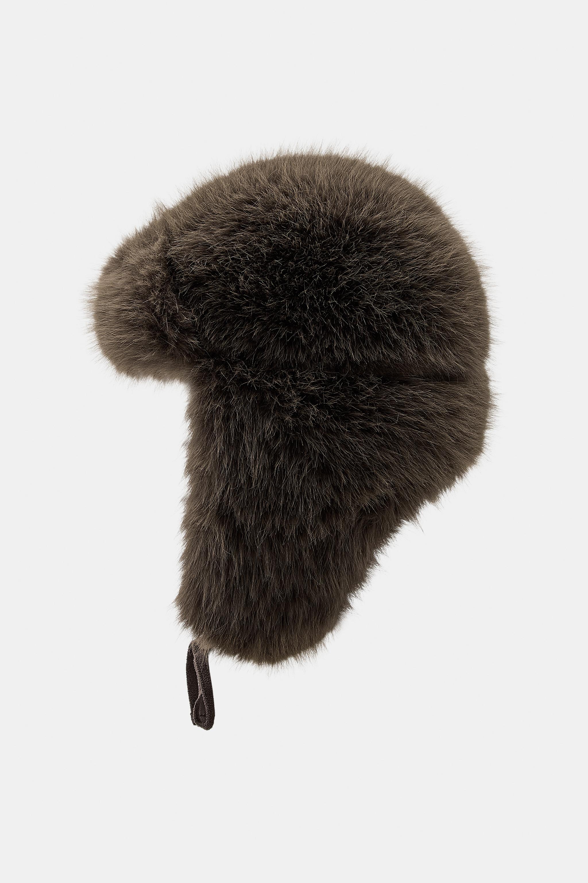 AVIATOR HAT WITH FAUX FUR